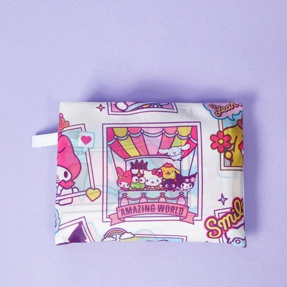 Hello Kitty & Friends Graphic Foldable Reusable Tote Bag - Picture 6 of 7